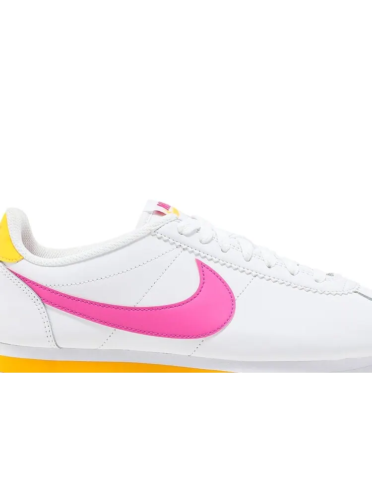 Кроссовки Nike Wmns Classic Cortez Leather 'Spring Pack - Fuchsia' — изображение 2 из 4, розовый
