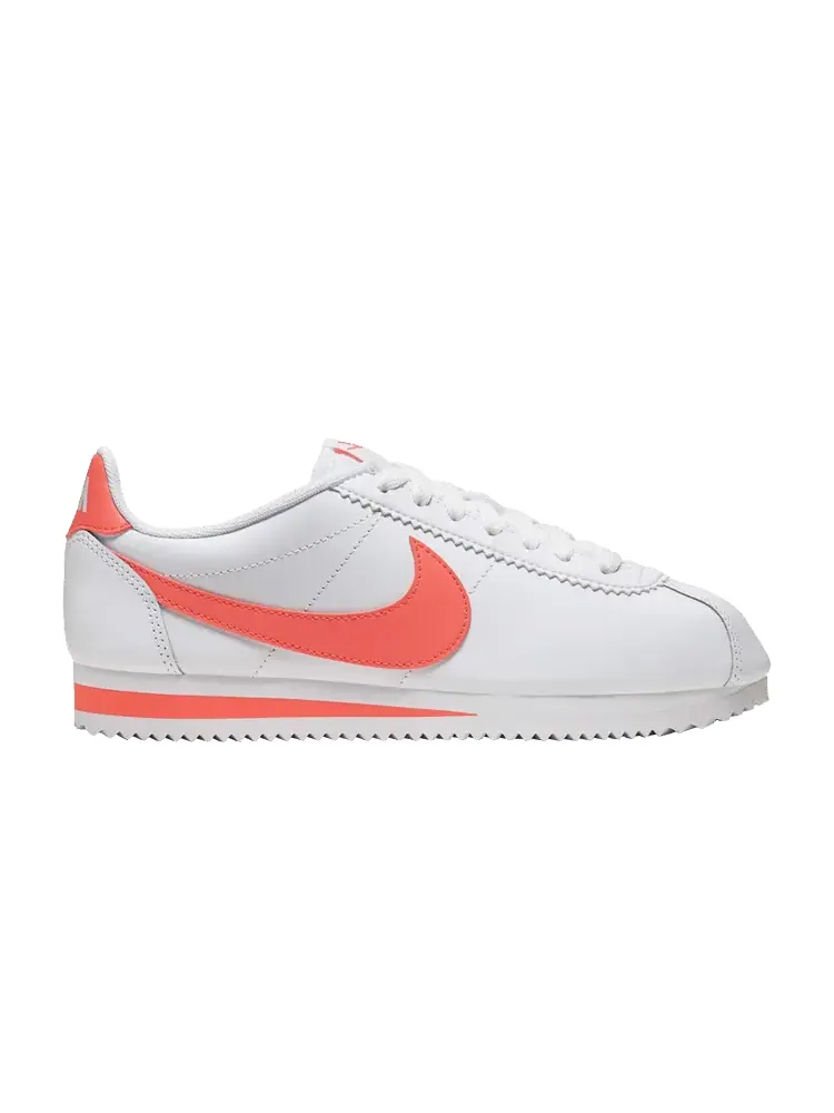 Кроссовки Nike Wmns Classic Cortez Leather White Magic Ember — изображение 1 из 1, белый