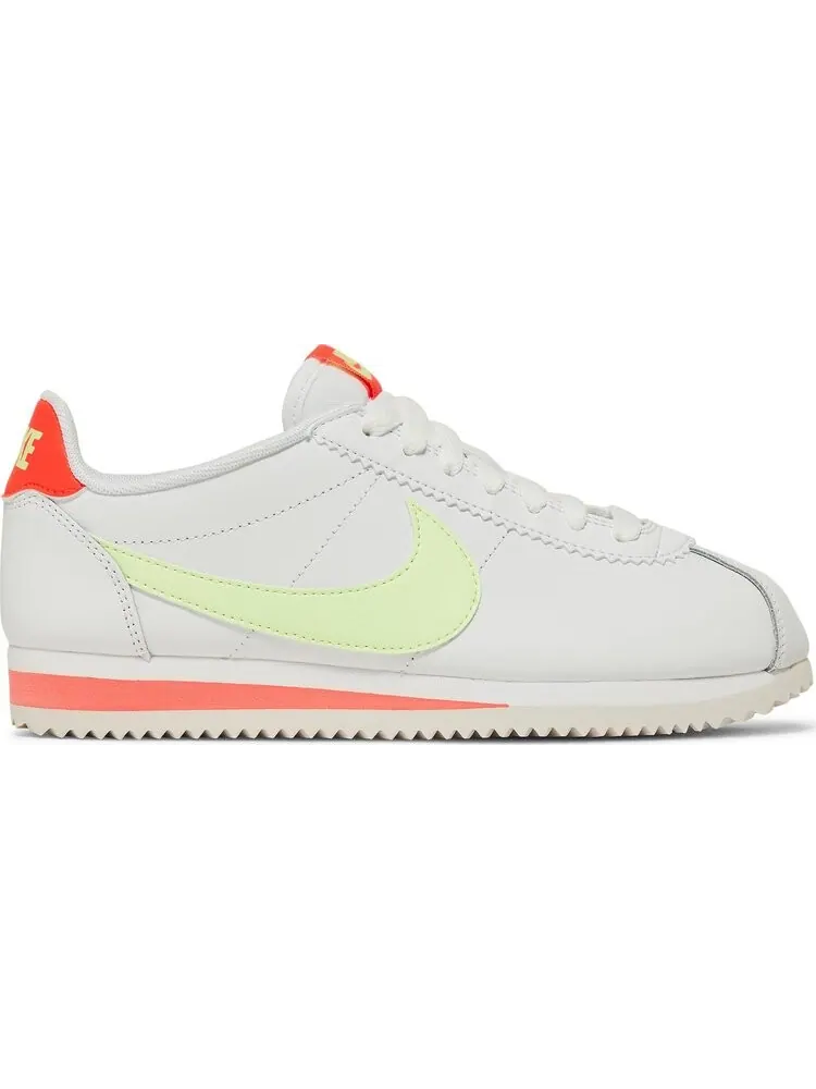 Кроссовки Nike Wmns Classic Cortez Leather 'Volt Flash Crimson' — изображение 1 из 8, белый
