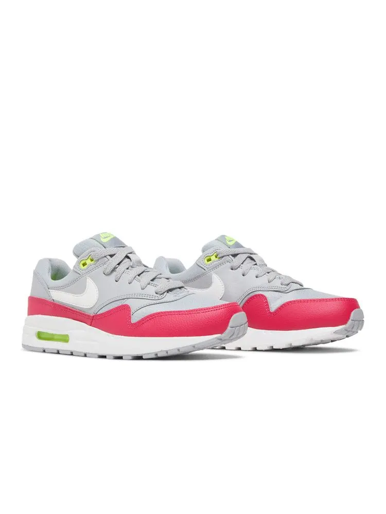 Кроссовки Nike Air Max 1 GS 'Wolf Grey Rush Pink' — изображение 9 из 9, серый/белый/розовый