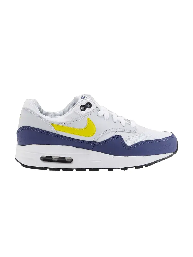 Кроссовки Nike Air Max 1 GS 'Blue Recall' — изображение 1 из 1, белый/желтый/синий