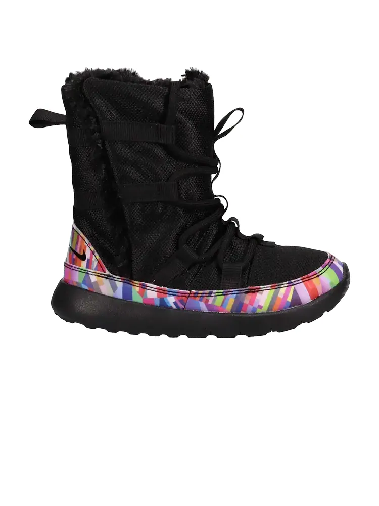 Кроссовки Nike Roshe One Hi Print PS 'Hyper Violet' — изображение 1 из 1, черный