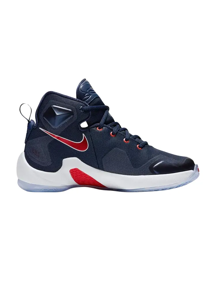 Кроссовки Nike LeBron 13 GS 'USA' — изображение 1 из 1, синий