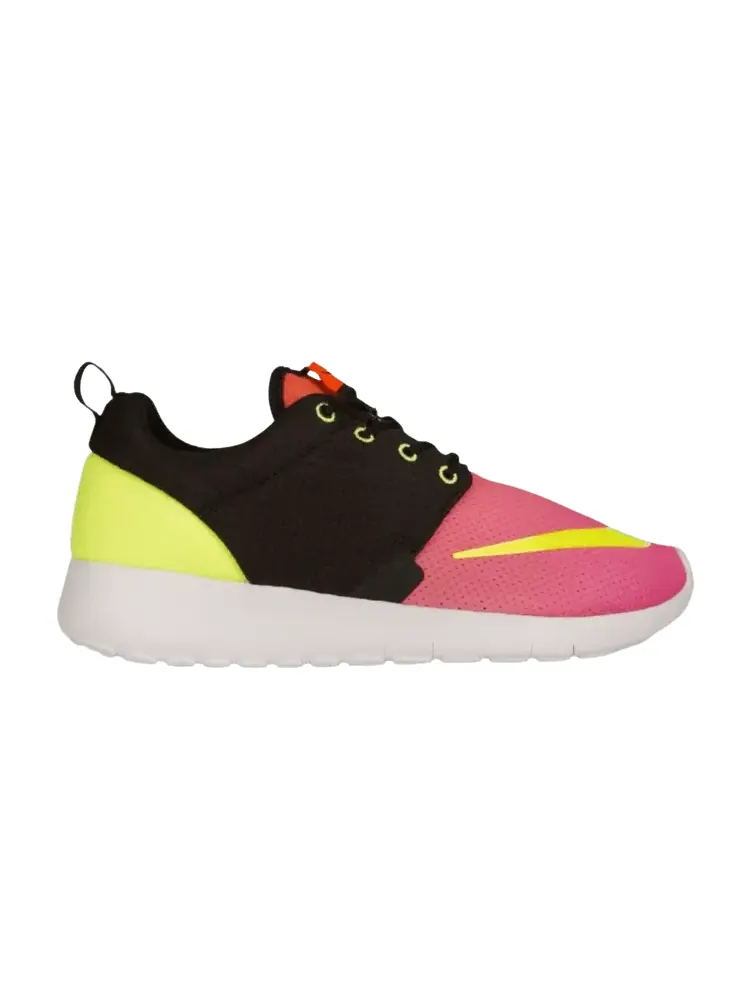 Кроссовки Nike Roshe One FB GS 'Black Pink Volt' — изображение 1 из 1, черный/розовый//белый