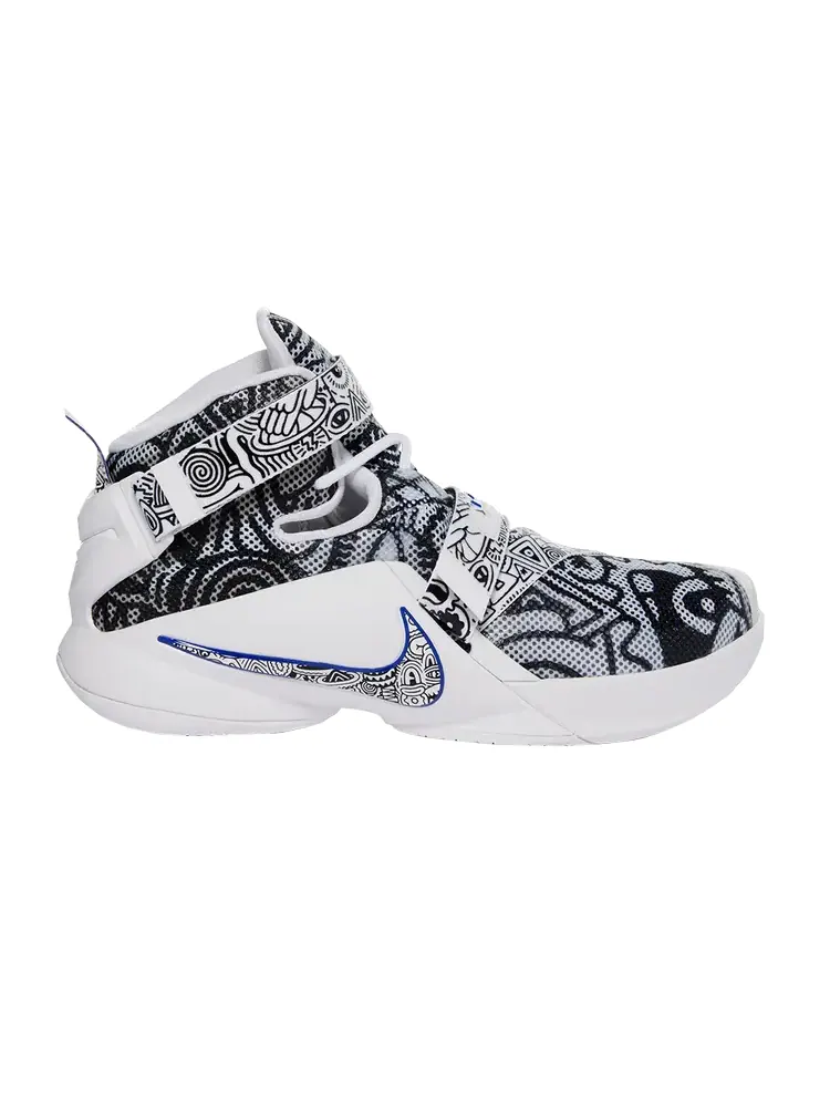 Кроссовки Nike LeBron Soldier 9 LE 'Freegums - White' — изображение 1 из 4, белый