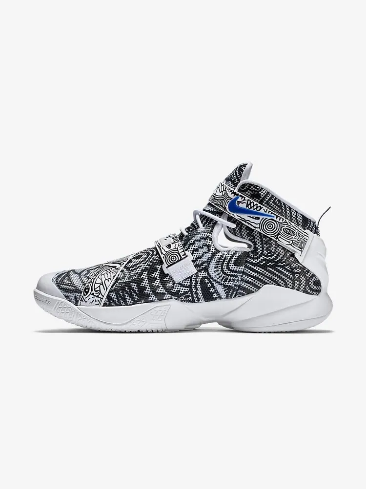 Кроссовки Nike LeBron Soldier 9 LE 'Freegums - White' — изображение 3 из 4, белый