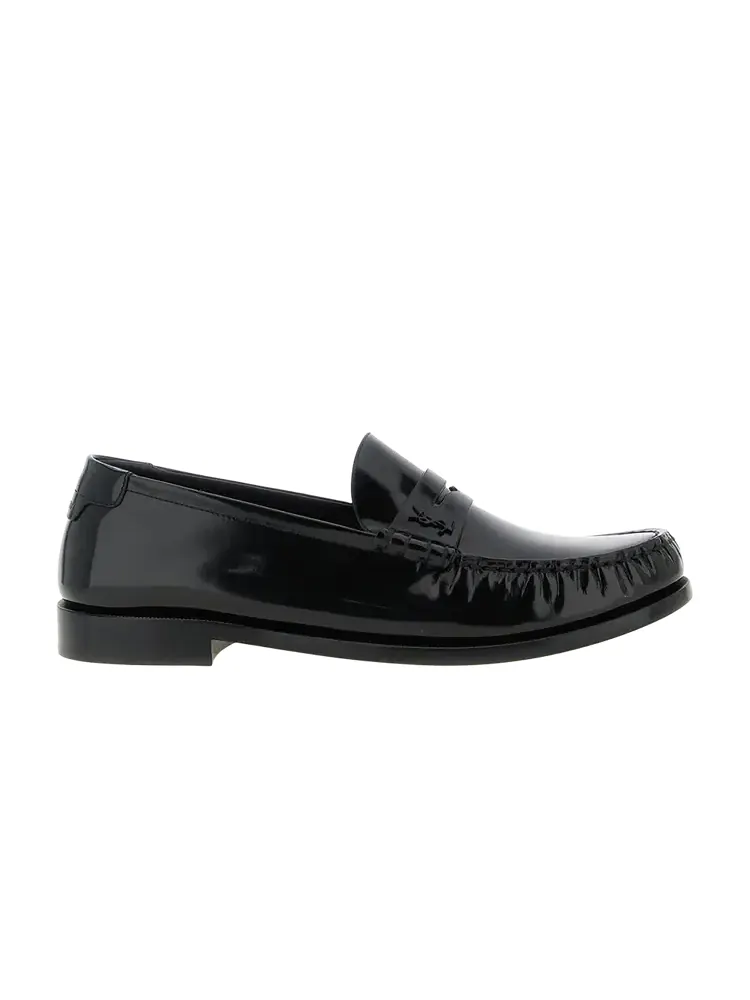 Лоферы Saint Laurent Logo Detail — изображение 1 из 1, черный