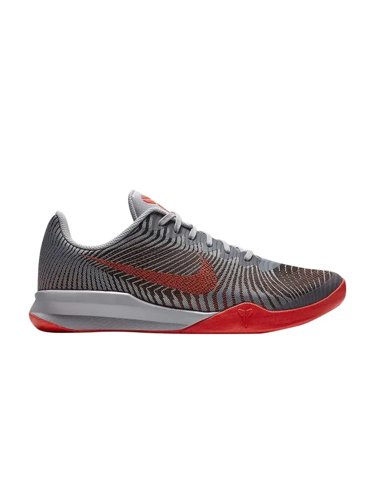 Кроссовки Nike KB Mentality 2 'Wolf Grey Bright Crimson' — изображение 1 из 1, серый