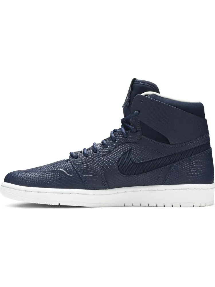 Кроссовки Air Jordan 1 High Nouveau Navy Snake — изображение 3 из 8, синий