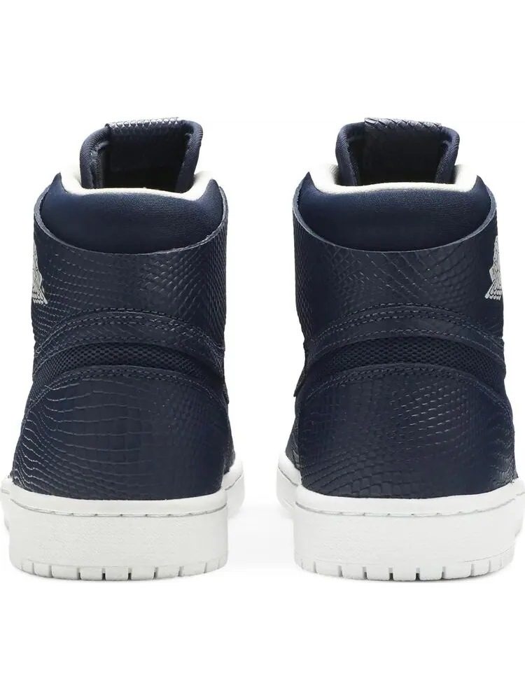 Кроссовки Air Jordan 1 High Nouveau Navy Snake — изображение 6 из 8, синий