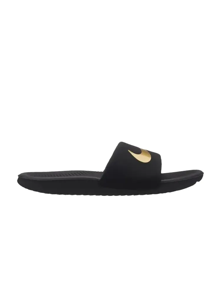 Кроссовки Nike Kawa Slide GS 'Black Gold' — изображение 1 из 1, черный