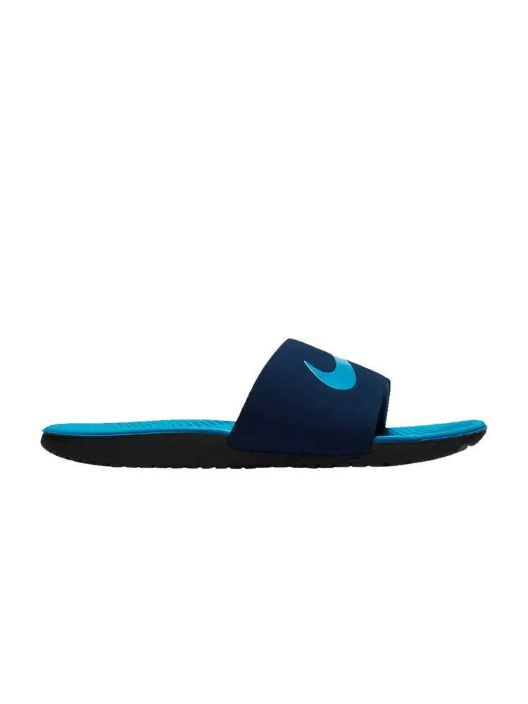 Сандалии Nike Kawa Slide GS 'Midnight Navy' — изображение 1 из 1, темно-синий/синий/черный
