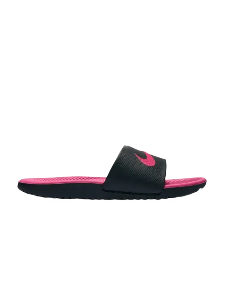 Кроссовки Nike Kawa Slide GS 'Black Vivid Pink' — изображение 1 из 1, черный