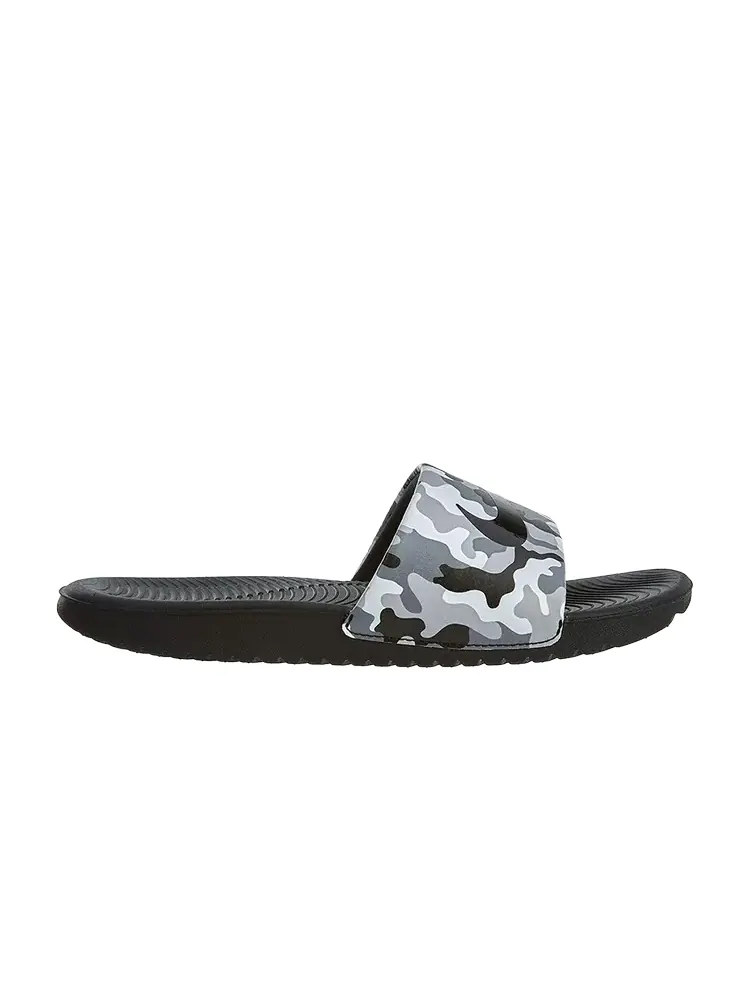 Кроссовки Nike Kawa Slide Print GS 'Wolf Grey' — изображение 1 из 1, серый