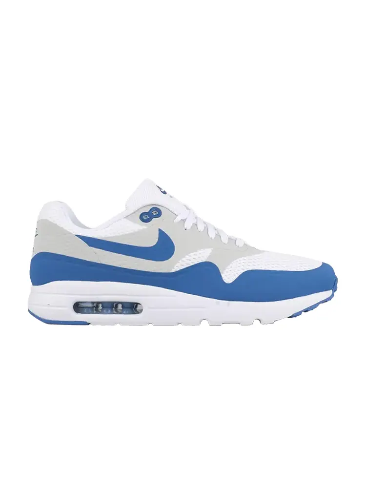 Кроссовки Nike Air Max 1 Ultra Essential 'Varsity Blue' — изображение 1 из 7, белый/синий/платиновый