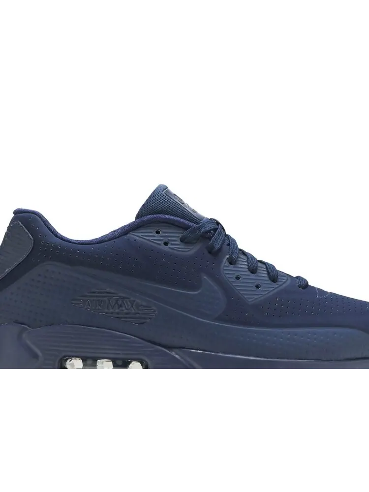Кроссовки Nike Air Max 90 Ultra Moire 'Midnight Navy' — изображение 2 из 4, синий