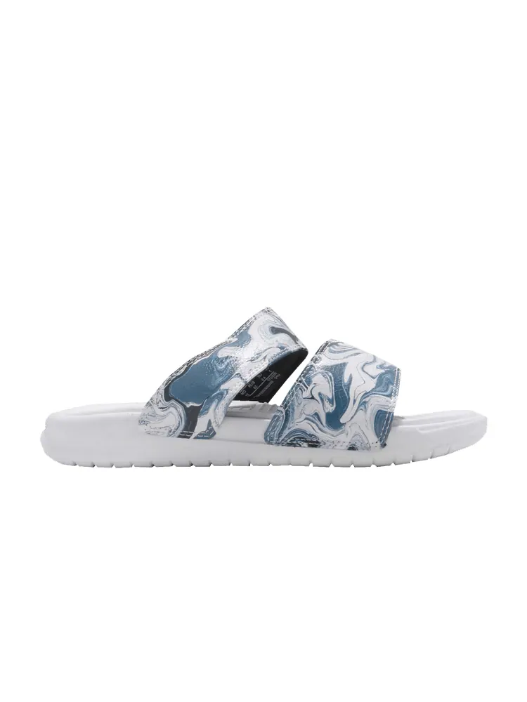 Сандалии Nike Wmns Benassi Duo Ultra Slide 'White Blue Black' — изображение 1 из 1, черный/белый