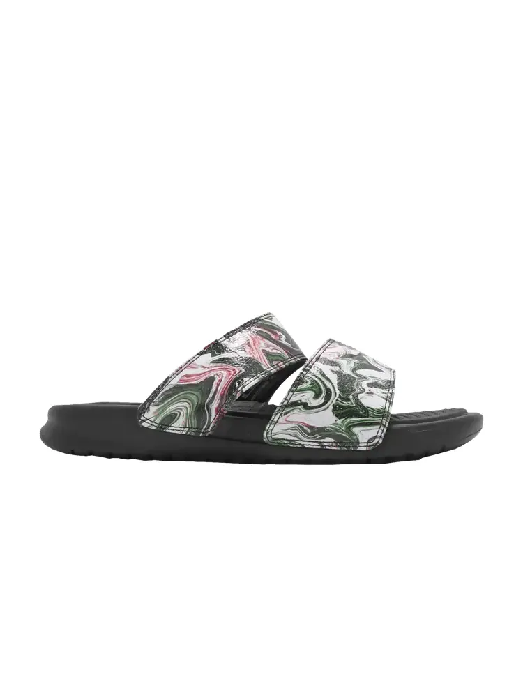 Сандалии Nike Wmns Benassi Duo Ultra Slide 'Black Green Pink' — изображение 1 из 1, черный/черный