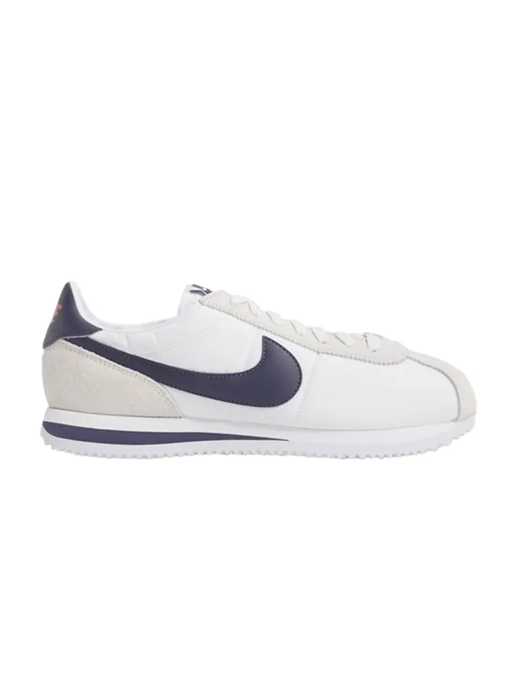 Кроссовки Nike Cortez Basic Nylon — изображение 1 из 1, белый/натуральный индиго