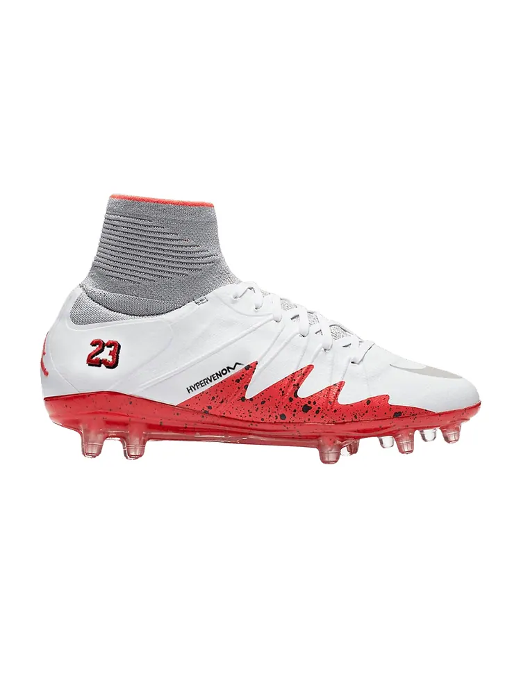 Кроссовки Neymar x Air Jordan x Hypervenom Phantom 2 FG 'White Silver Crimson' — изображение 1 из 1, белый серебристый