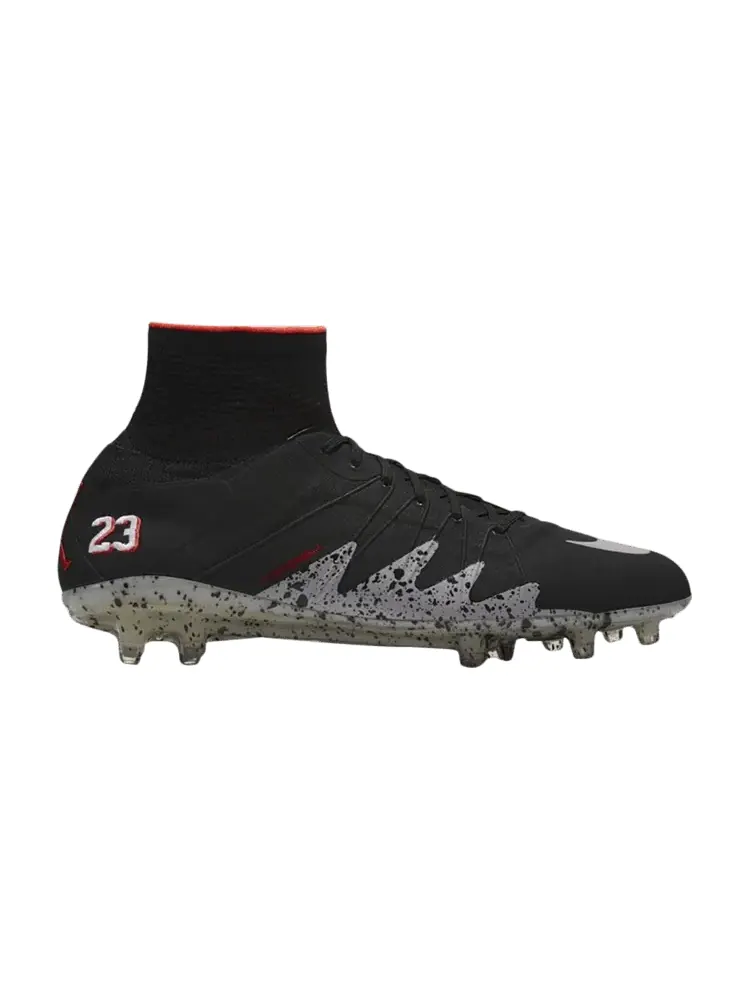 Кроссовки Neymar x Hypervenom Phantom 2 FG 'Black Silver Crimson' — изображение 1 из 1, черный серебристый