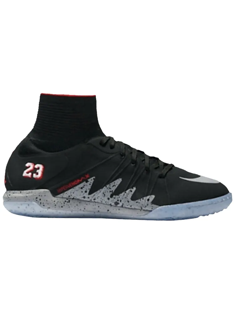 Кроссовки Nike HypervenomX Proximo NJR IC JR 'Black Cement' — изображение 1 из 1, черный