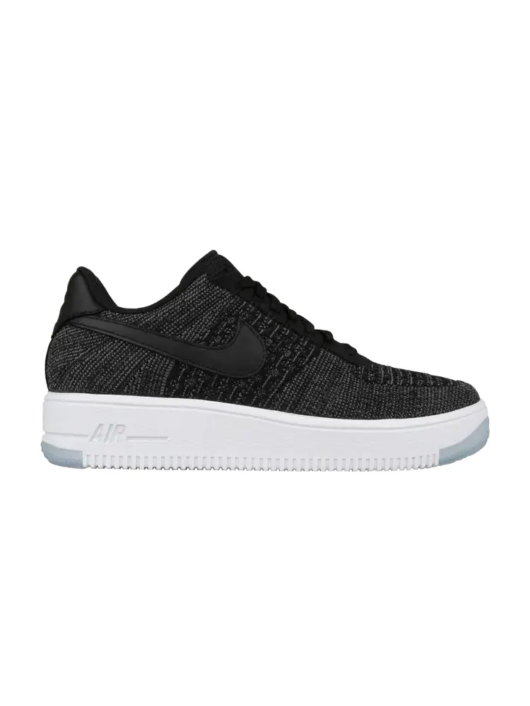 Кроссовки Nike Wmns Air Force 1 Flyknit 'Black' — изображение 1 из 1, черный/белый