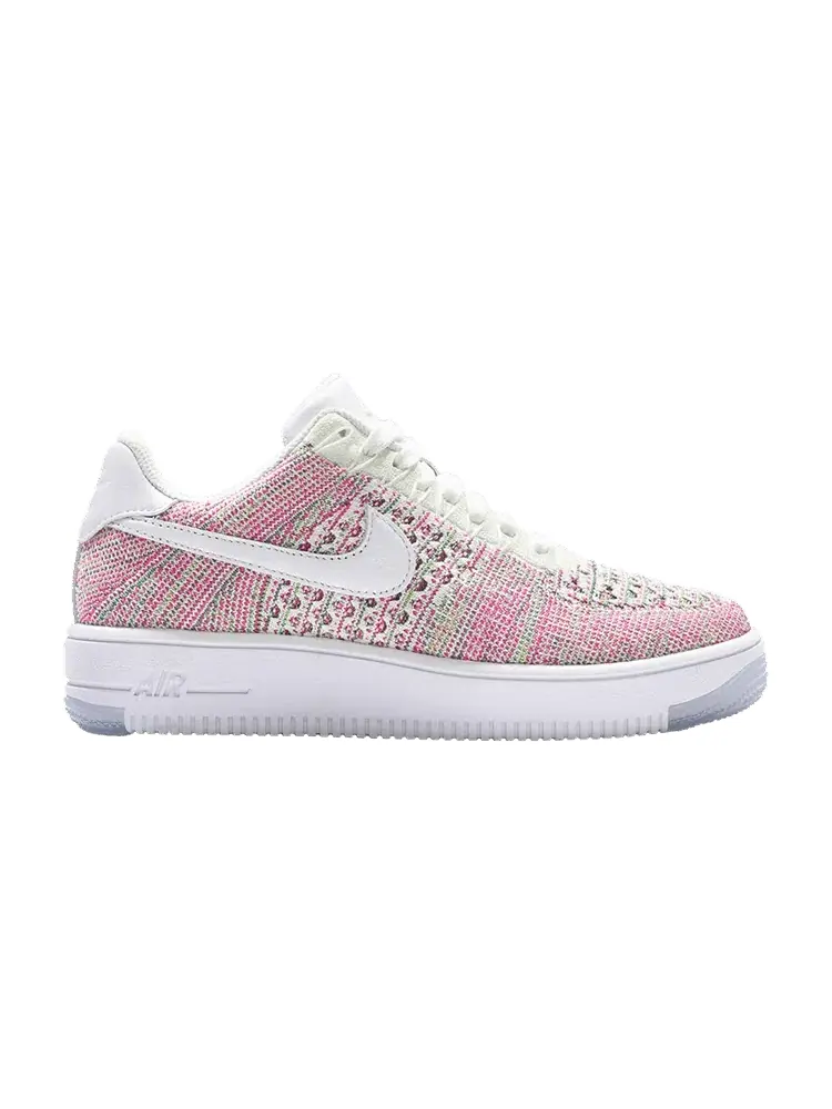 Кроссовки Nike Wmns Air Force 1 Flyknit Low 'White Radiant Emerald' — изображение 1 из 1, белый/белый
