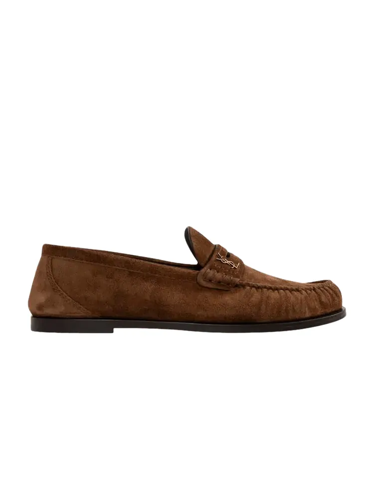 Кроссовки Saint Laurent Le Loafer Penny Slippers 'Snuff' — изображение 1 из 1, табак