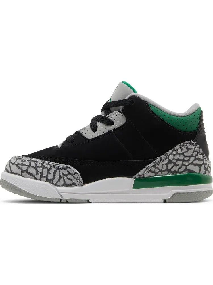 Кроссовки Air Jordan 3 Retro TD Pine Green — изображение 3 из 8, черный
