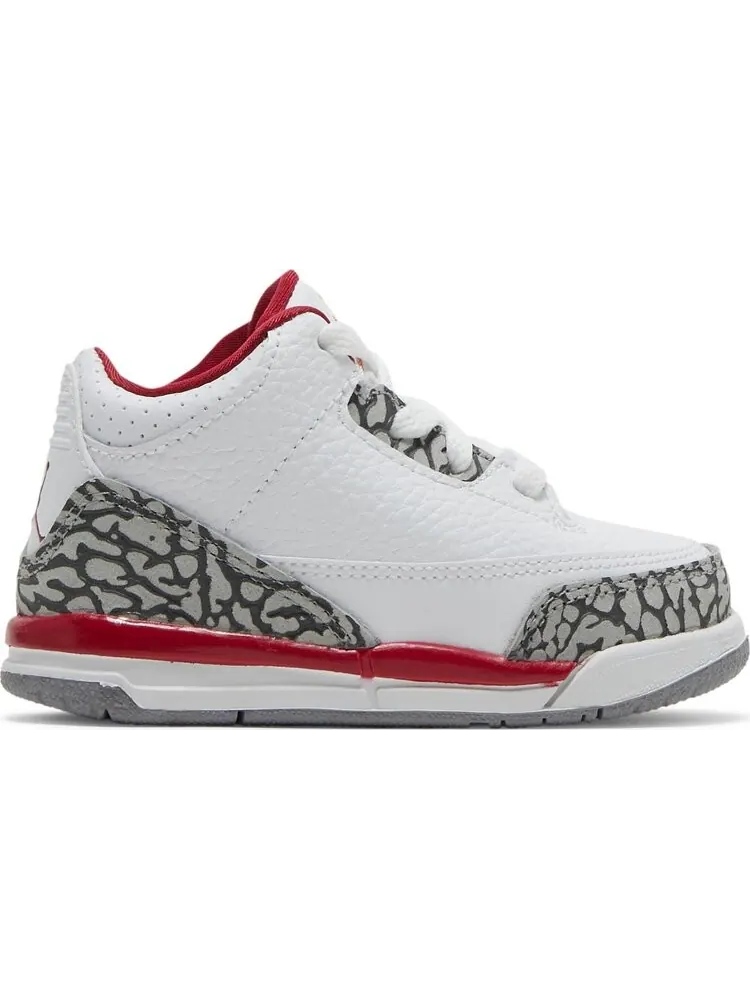 Кроссовки Air Jordan 3 Retro TD Cardinal Red — изображение 1 из 8, белый