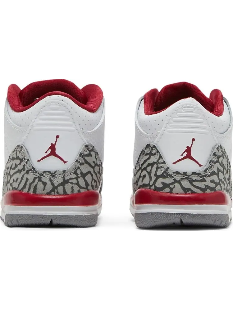 Кроссовки Air Jordan 3 Retro TD Cardinal Red — изображение 6 из 8, белый