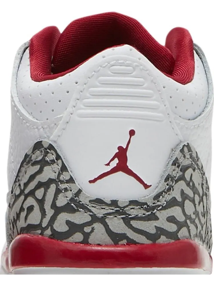 Кроссовки Air Jordan 3 Retro TD Cardinal Red — изображение 7 из 8, белый