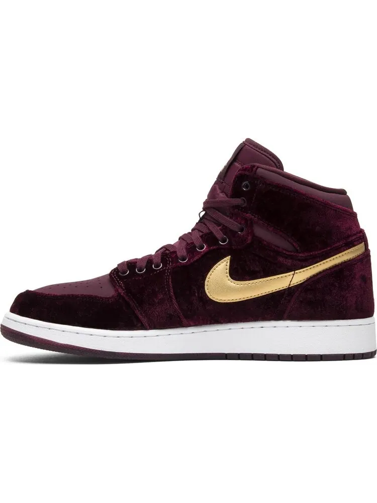 Кроссовки Air Jordan 1 Heiress GG Velvet — изображение 3 из 8, красный