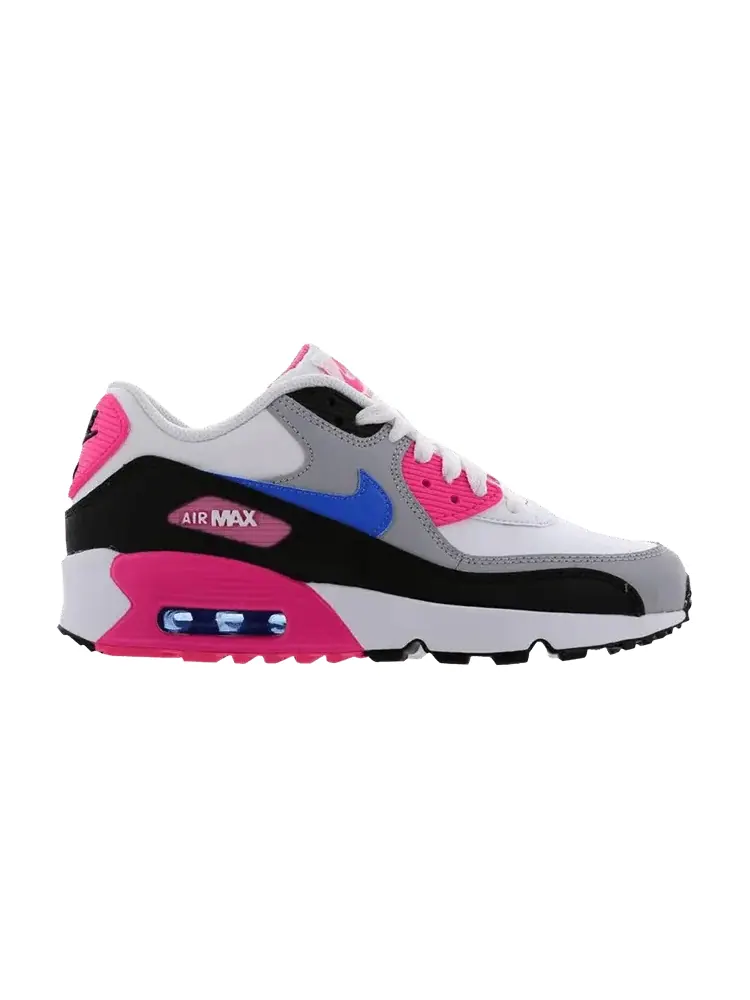 Кроссовки Nike Air Max 90 Leather GS 'White Photo Blue Pink' — изображение 1 из 1