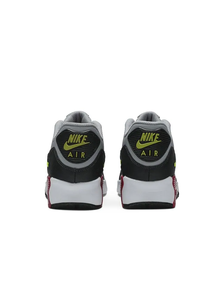 Кроссовки Nike Air Max 90 Leather GS 'Grey Pink' — изображение 6 из 8, серый/розовый//белый