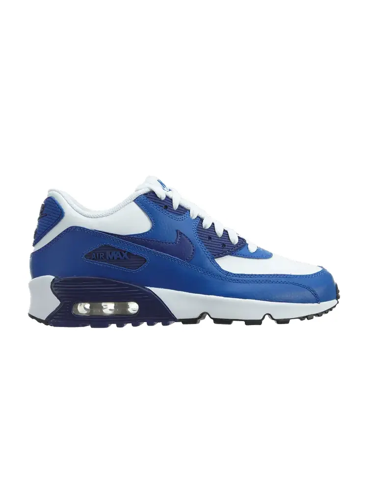 Кроссовки Nike Air Max 90 GS — изображение 1 из 1, белый/синий--черный