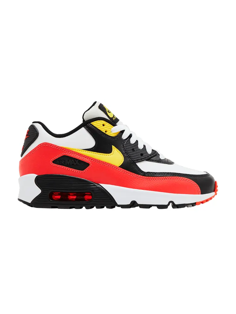 Кроссовки Nike Air Max 90 Leather GS 'Chrome Yellow Black Crimson' — изображение 1 из 9