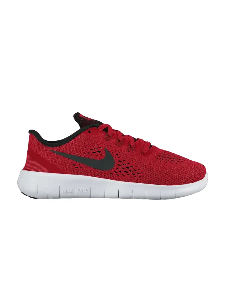 Кроссовки Nike Free RN GS 'University Red Black' — изображение 1 из 1, красный/черный/белый
