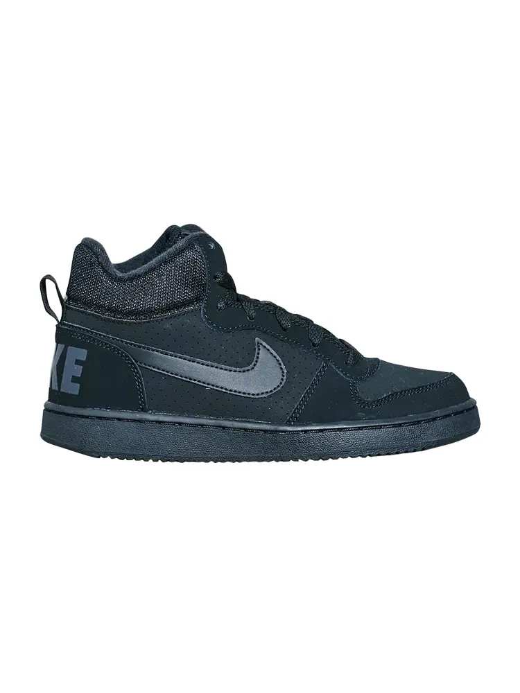 Кроссовки Nike Court Borough Mid GS 'Triple Black' — изображение 1 из 1, черный