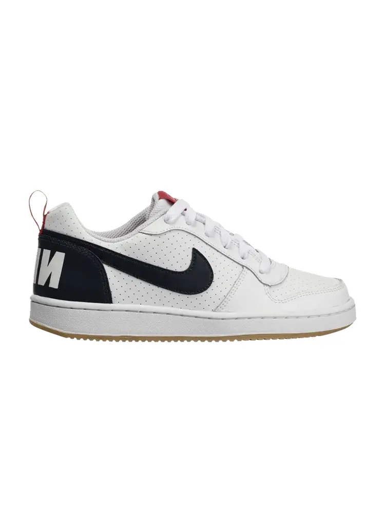 Кроссовки Nike Court Borough Low GS 'White Obsidian Gum' — изображение 1 из 1, белый//красный