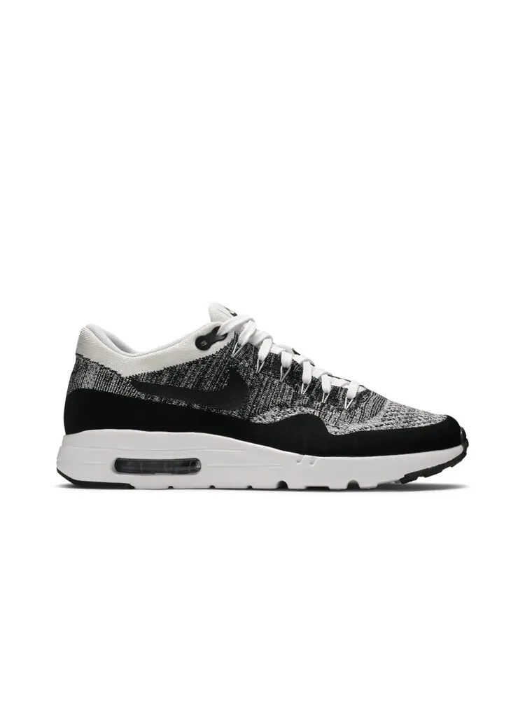 Кроссовки Nike Air Max 1 Ultra Flyknit 'White Black' — изображение 1 из 4, черный
