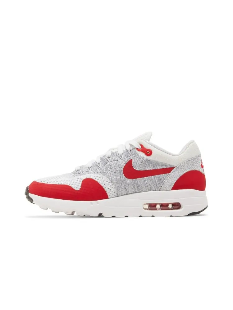 Кроссовки Nike Air Max 1 Ultra Flyknit 'White University Red' — изображение 3 из 4, белый