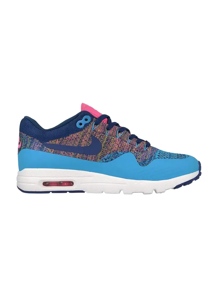 Кроссовки Nike Wmns Air Max 1 Ultra Flyknit 'Royal Pink Blast' — изображение 1 из 1, синий