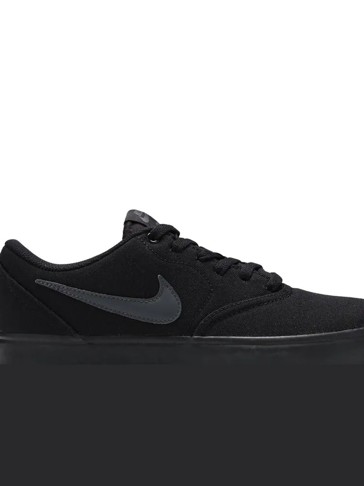 Кроссовки Nike Check Solarsoft Canvas SB 'Triple Black' — изображение 2 из 4, черный