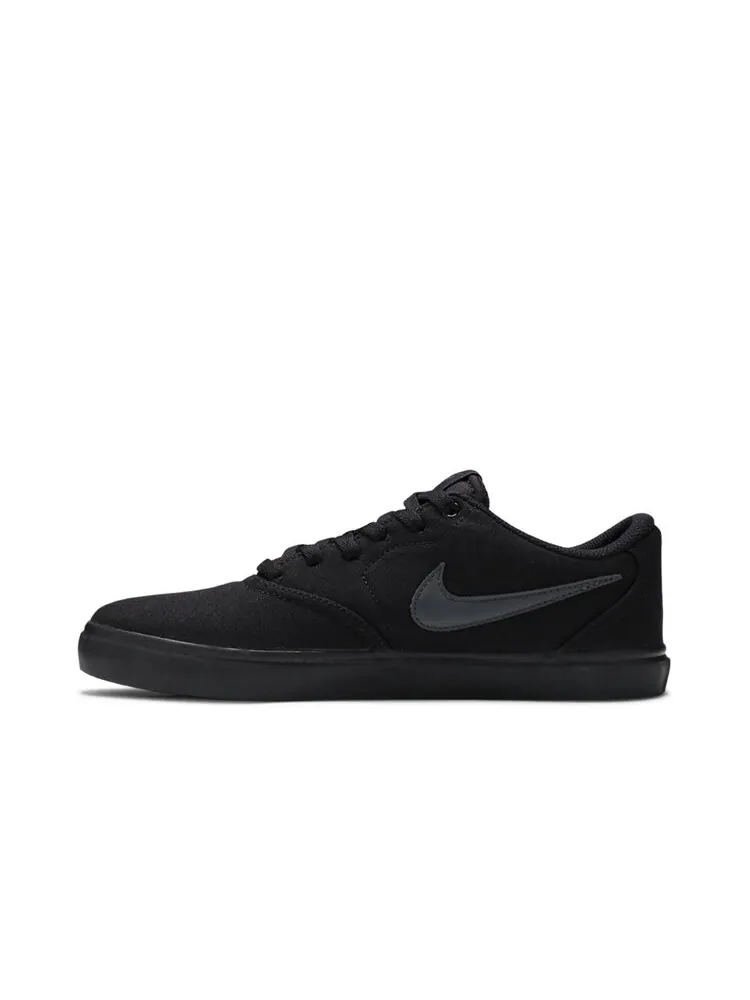 Кроссовки Nike Check Solarsoft Canvas SB 'Triple Black' — изображение 3 из 4, черный