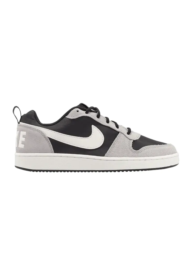 Кроссовки Nike Court Borough Low Premium 'Black Grey Sail' — изображение 1 из 1, черный//серебристый