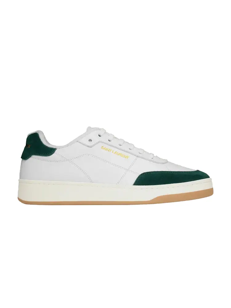 Кроссовки Saint Laurent Saint Laurent SL-61 Low 'Optic White Bottle Green' — изображение 1 из 1, белый/зеленый