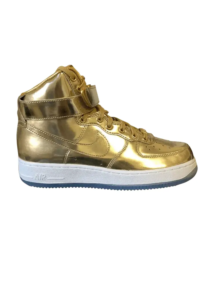 Кроссовки Nike Air Force 1 High Premium, Metallic Liquid Bronze iD — изображение 1 из 1, мульти