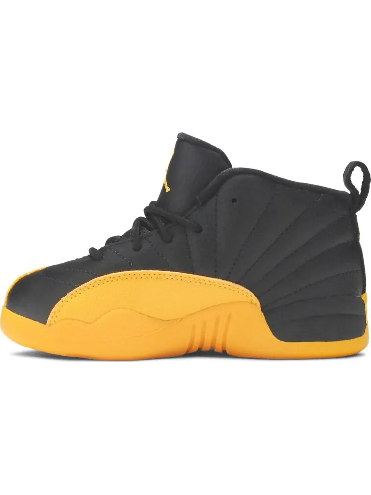 Кроссовки Air Jordan 12 Retro TD University Gold — изображение 3 из 8, черный